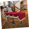 imageToyvian Piano Cover for Upright Pianos Protective Cloth Fits Standard Size Pianos Ideal for Keyboard StandRed