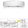 imageToyvian Rumba Simulated Sweeping Robot Toy Cleaning Machine Kids Vacuum with Suction Toy Robot Vacuum Cleaner Toddler Robot Vacuum Toy for Kids Infant Toy Kid Baby CosplayWhite