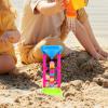 imageToyvian Water Wheel Beach Tool Kit Sand Wheel Beach Toy  Beach Hourglass Toys Water Sifting Funnel for Kids Outdoor Play Random Color