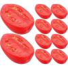 imageToyvian Fake Food Artificial Tomato 10pcs Simulation Cherry Tomatoes Slices Models  Lifelike Half Tomato Vegetable Ornament for Artificial Meat Food Dish Decor39X28X17CM
