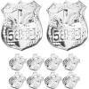 imageToyvian Pretend Play Police Badges 10 Pcs Plastic Officer Badge Lapel Pin Cop Badge Police Officer Costume for Kids Police Dress up Accessories