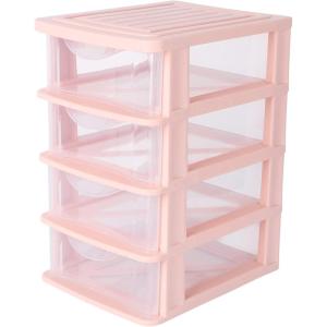 imageMini Drawers Organizer Transparent Desktop Storage Box Makeup Small Storage Drawers Containers Cosmetic Holder Vanity Desk Bathroom Countertop