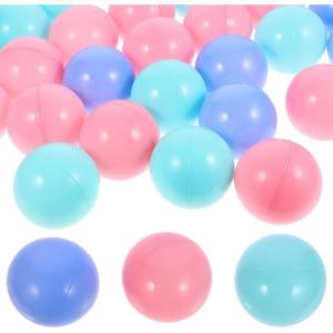 imageToyvian 100pcs Filling Ocean Balls Plastic Balls for Ball Pit Ball Pit Balls Reusable Balls Pits Balls Colorful Ocean Balls Playpen Balls for Ball Pit Pool PlaypenAssorted Color