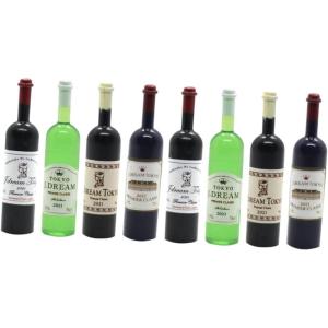 imageToyvian 32 Pcs Doll House Wine Miniature Toys Wine Bottle Model 1 24 Scale Dollhouse Furniture Miniatures Mini Wine Bottles for Favors Mini Furniture Mini Houses Small House Baby Plastic
