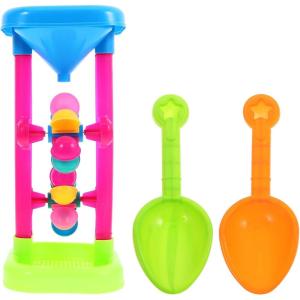 imageToyvian Water Wheel Beach Tool Kit Sand Wheel Beach Toy  Beach Hourglass Toys Water Sifting Funnel for Kids Outdoor Play Random Color