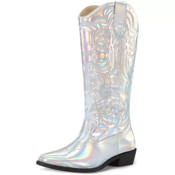 Metallic Iridescent Silver
