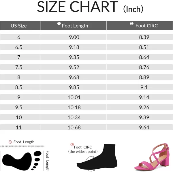 mysoft Womens 225 Inch Low Chunky Heels Dress Pump Open Toe Cross Ankle Strap Wedding Block Heeled SandalsHot Pink