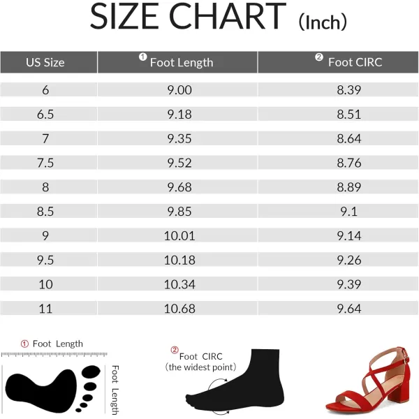 mysoft Womens 225 Inch Low Chunky Heels Dress Pump Open Toe Cross Ankle Strap Wedding Block Heeled SandalsRedsuede