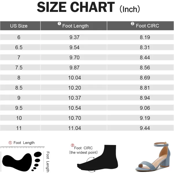 mysoft Womens Chunky Low Heels Open Toe Block Heeled Dress Ankle Strap Pump Wedding SandalsDenim