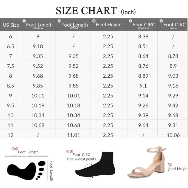 mysoft Womens Chunky Low Heels Open Toe Block Heeled Dress Ankle Strap Pump Wedding SandalsGold Glitter