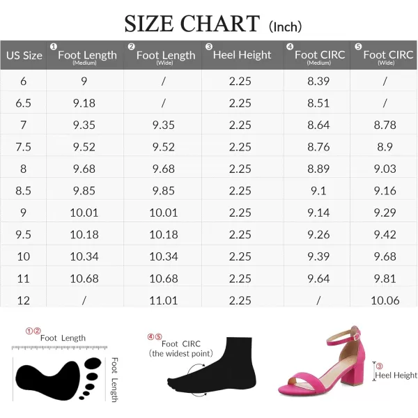 mysoft Womens Chunky Low Heels Open Toe Block Heeled Dress Ankle Strap Pump Wedding SandalsHot Pink