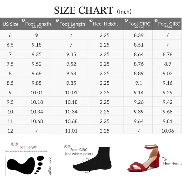 mysoft Womens Chunky Low Heels Open Toe Block Heeled Dress Ankle Strap Pump Wedding SandalsRed