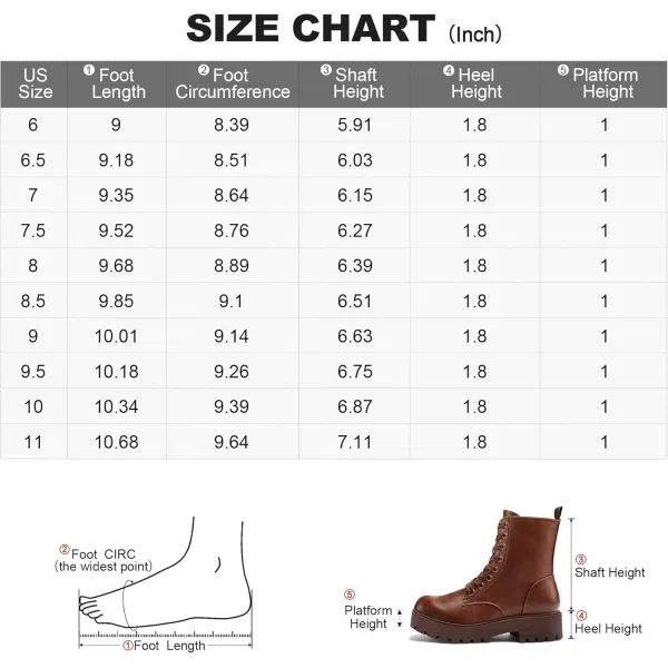 mysoft Womens Combat Boots Platform Chunky Low Heel Lace Up Ankle Booties With Side Zipper ShoesAll Tan