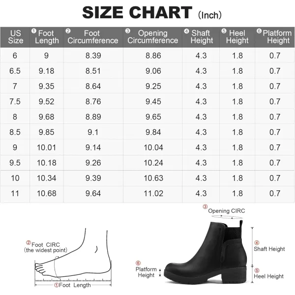 mysoft Womens Elastic Gore Lug Sole Chelsea Boots Slip On Platform Chunky Heel Ankle BootiesBlack Matte