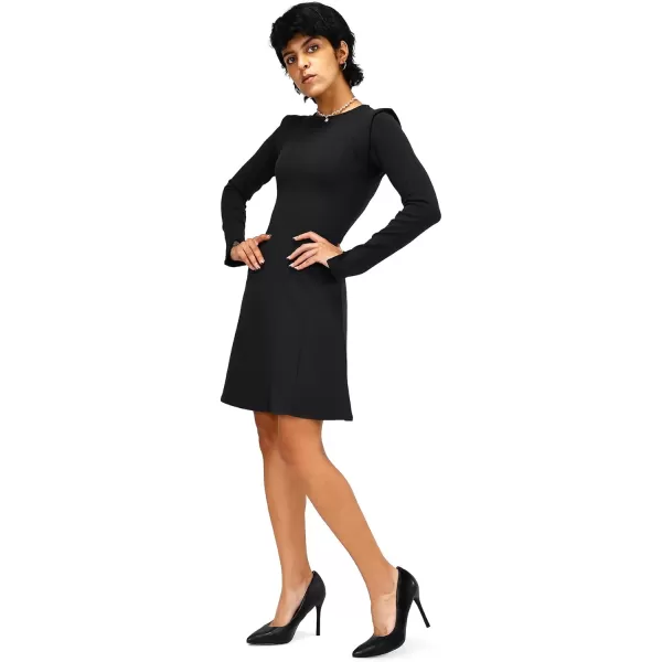 mysoft Womens High Heels Pumps Closed Pointed Toe Stiletto 4IN Heels Dress Wedding ShoesBlack Pu