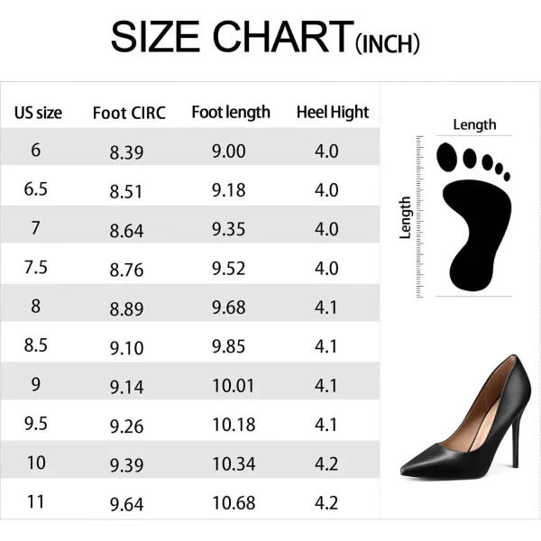 mysoft Womens High Heels Pumps Closed Pointed Toe Stiletto 4IN Heels Dress Wedding ShoesBlack Pu