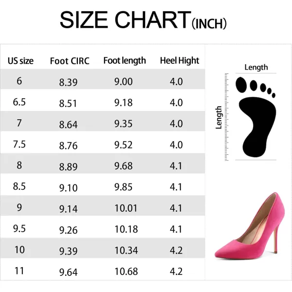 mysoft Womens High Heels Pumps Closed Pointed Toe Stiletto 4IN Heels Dress Wedding ShoesHot Pink Suede