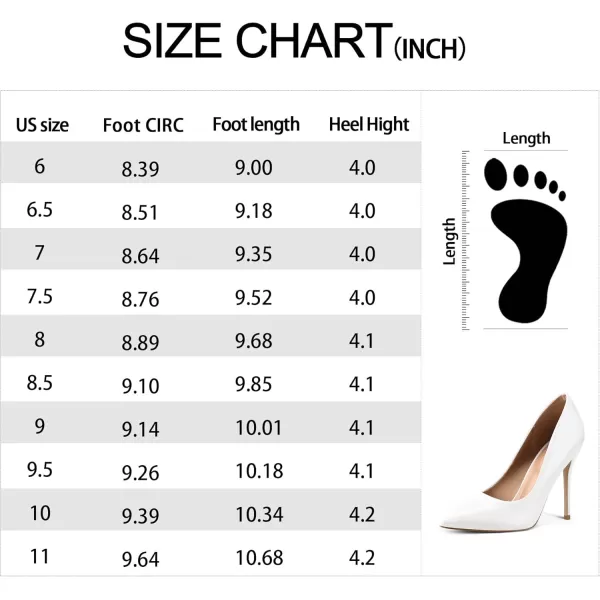 mysoft Womens High Heels Pumps Closed Pointed Toe Stiletto 4IN Heels Dress Wedding ShoesWhite Pu