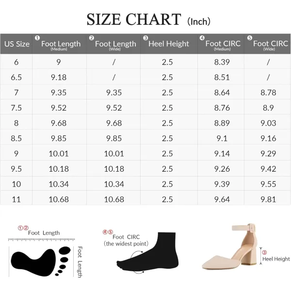 mysoft Womens Pointed Toe Low Chunky Heels Closed Toe Ankle Strap Dress Pump Shoes  Available in Wide SizesLight Nude Pu