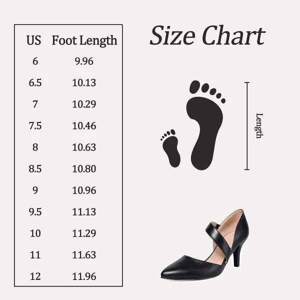 mysoft Womens Pumps Pointed Toe 3 inch Dress ShoesBlack Pu