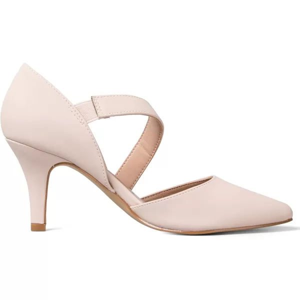 mysoft Womens Pumps Pointed Toe 3 inch Dress ShoesNudenubuck
