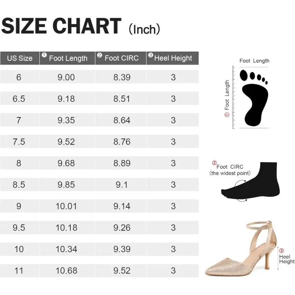 mysoft Womens Pumps Shoes Pointed Toe Kitten Low Heels Stiletto Ankle Strap Closed Toe Wedding Party Dress SandalsGold Sparkly