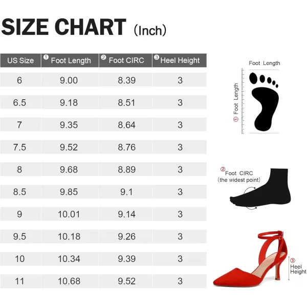 mysoft Womens Pumps Shoes Pointed Toe Kitten Low Heels Stiletto Ankle Strap Closed Toe Wedding Party Dress SandalsRed