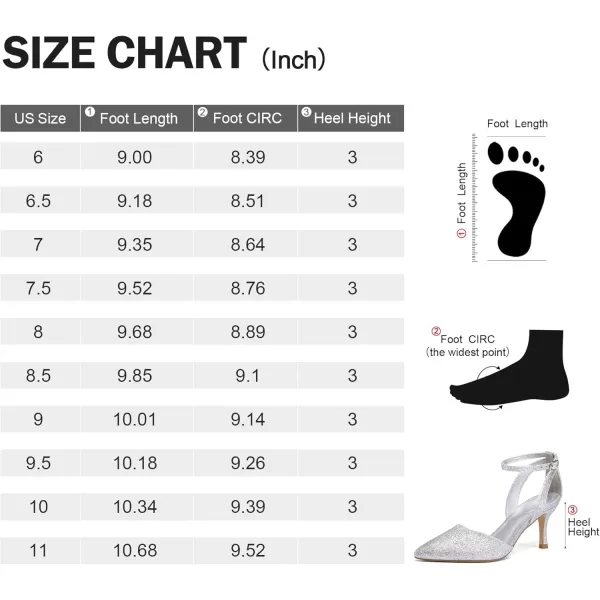 mysoft Womens Pumps Shoes Pointed Toe Kitten Low Heels Stiletto Ankle Strap Closed Toe Wedding Party Dress SandalsSilver