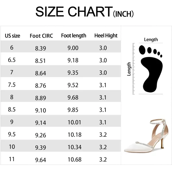 mysoft Womens Pumps Shoes Pointed Toe Kitten Low Heels Stiletto Ankle Strap Closed Toe Wedding Party Dress SandalsWhite Satin