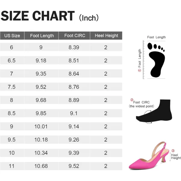 mysoft Womens Pumps Slingback Kitten Heels Pointed Toe Sexy Wedding Party Dress Pump ShoesHot Pink