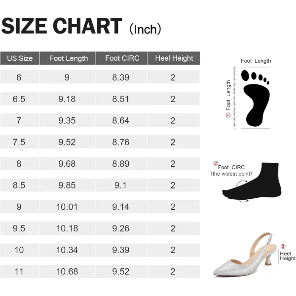 mysoft Womens Pumps Slingback Kitten Heels Pointed Toe Sexy Wedding Party Dress Pump ShoesSilver