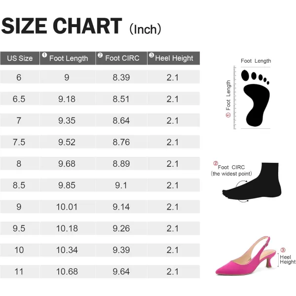 mysoft Womens Slingback Kitten Heel Pumps 2Inch Low Heels Closed Toe Party Wedding Dress ShoesHot Pink
