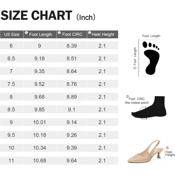 mysoft Womens Slingback Kitten Heel Pumps 2Inch Low Heels Closed Toe Party Wedding Dress ShoesRose Gold