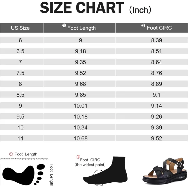 mysoft Womens Walking Sandals Comfortable Air Cushioned Support Ankle Strap Dress SandalsBlack