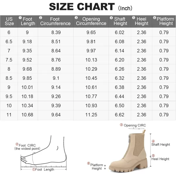 mysoft Womens Chelsea Ankle Boots Platform Lug Sole Chunky Block Heel Zipper Elastic Knit BootiesNudezip