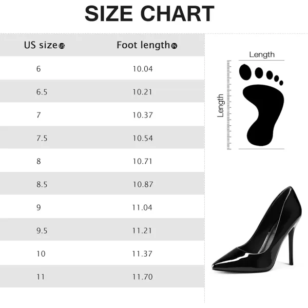 imagemysoft Womens Closed Toe Pumps Pointed Toe High Heels Dress Wedding Pump ShoesBlack Patent