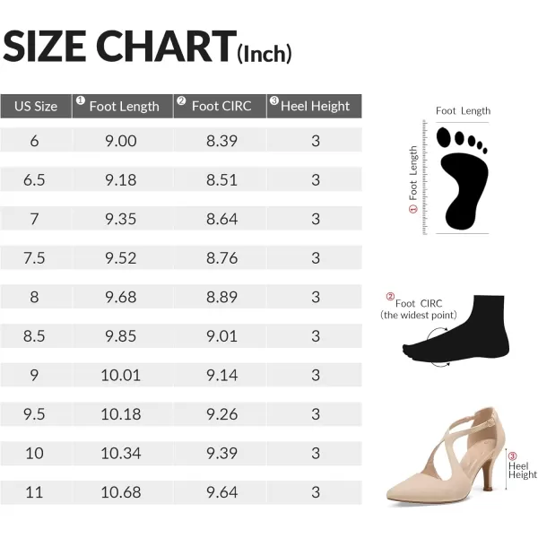 imagemysoft Womens Pumps 3Inch HeelsNude