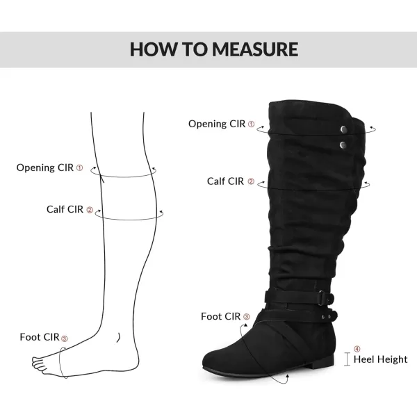 imagemysoft Womens WideExtra Wide Calf Knee High Boots Flat Wide Width Tall Boots with Side ZippersBlack Wide Calf