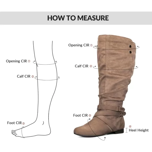 imagemysoft Womens WideExtra Wide Calf Knee High Boots Flat Wide Width Tall Boots with Side ZippersBrown Extra Wide Calf