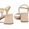 imagemysoft Womens Chunky Block Low Heels Open Toe Ankle Strap Heeled Sandals Comfortable Square Toe Wedding Party Dress Pump ShoesNude Suede