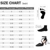 imagemysoft Womens Pumps Pointed Toe Stiletto Ankle Strap Closed Toe Low Heel Wedding Party Dress ShoesBlack Pu