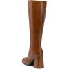 imagemysoft Womens Knee High Boots Block Chunky Heel Square Toe Tall Boots Side Zipper Long Dress Boots