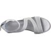 imagemysoft Womens Low Wedge Sandals Open Toe Ankle Strap Gladiator Sandals Dress Shoes with ZipperSilverupgrade