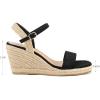 imagemysoft Womens Platform Espadrille Wedge Sandals Open Toe Ankle Strap Buckle Casual Summer Dressy SandalsBraid Black