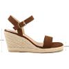 imagemysoft Womens Platform Espadrille Wedge Sandals Open Toe Ankle Strap Buckle Casual Summer Dressy SandalsBrown