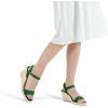 imagemysoft Womens Platform Espadrille Wedge Sandals Open Toe Ankle Strap Buckle Casual Summer Dressy SandalsGreen