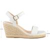 imagemysoft Womens Platform Espadrille Wedge Sandals Open Toe Ankle Strap Buckle Casual Summer Dressy SandalsWhite