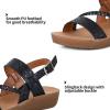 imagemysoft Womens Slingback Buckle Sandals Open toe Summer Casual Comfortable Dress Platform ShoesBlack Braided