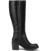 imagemysoft Womens Knee High Boots Chunky Block Heels with Side Zipper and Stretchy Elastic Panels