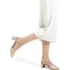 imagemysoft Womens Pumps 2 Inch Chunky Block Heel Pointed Toe Ankle Strap Slingback Wedding Party Dress ShoesGold Glitter